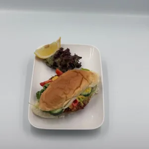 Broodje kabeljauwburger